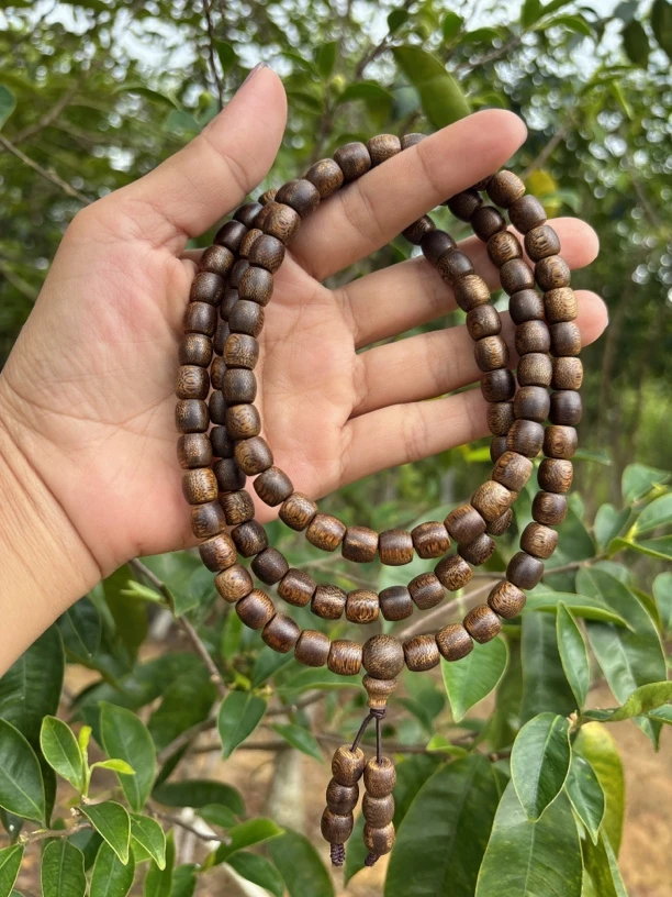 沉香08鼓珠多圈108颗多样性发一