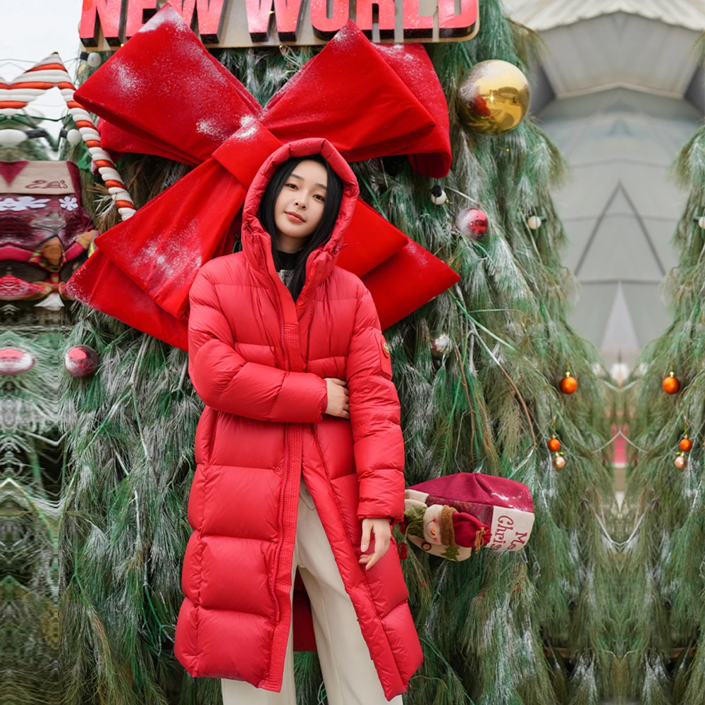 朱先生FIC【加厚长款羽绒服】暖芯+背带+95鸭绒+恒温保暖防风御寒