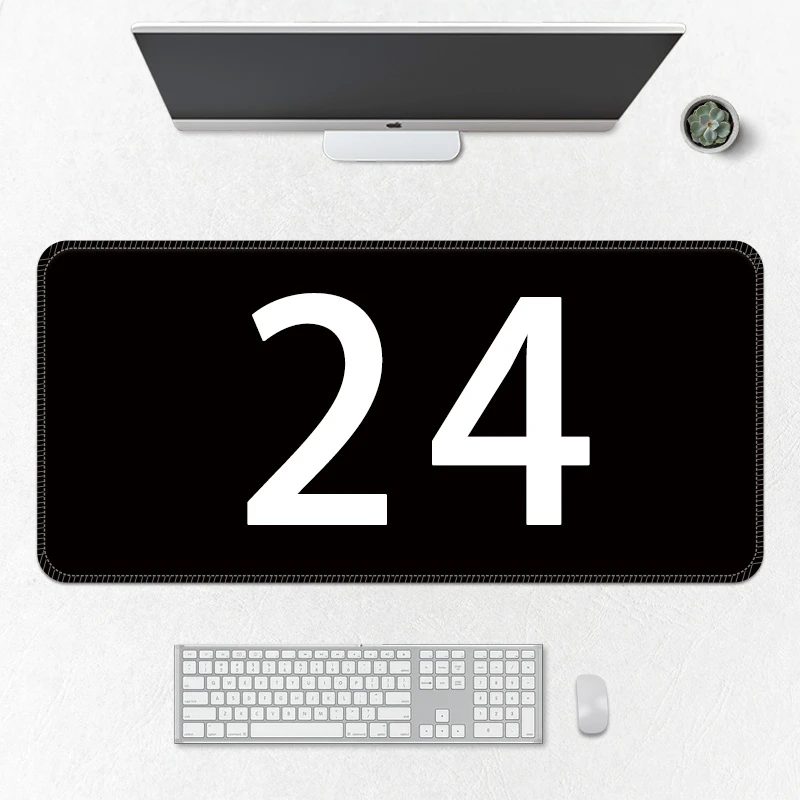 【24号】动漫游戏鼠标垫超大号办公电脑桌垫锁边加厚防滑亚布专属