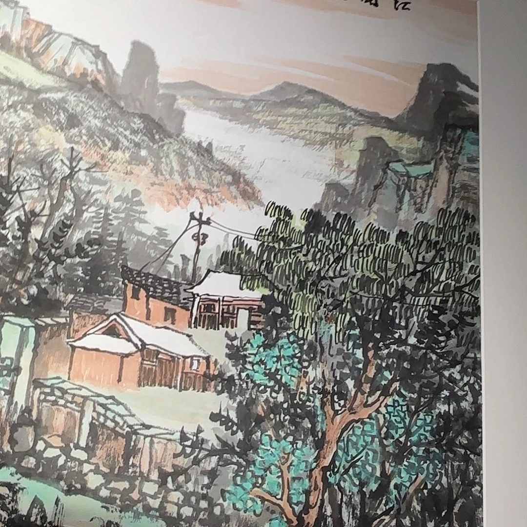 国画国画作品山水