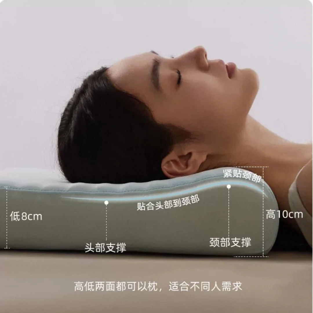 高低护颈枕/深睡系列/记忆棉枕头/呵护脊椎/两面用枕芯