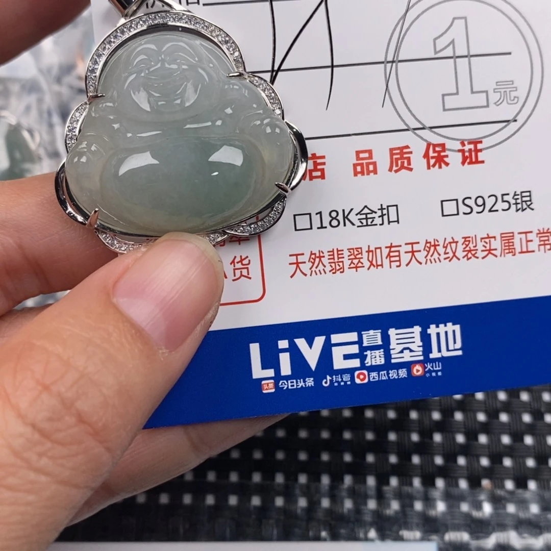 翡翠银S925镶嵌颈饰