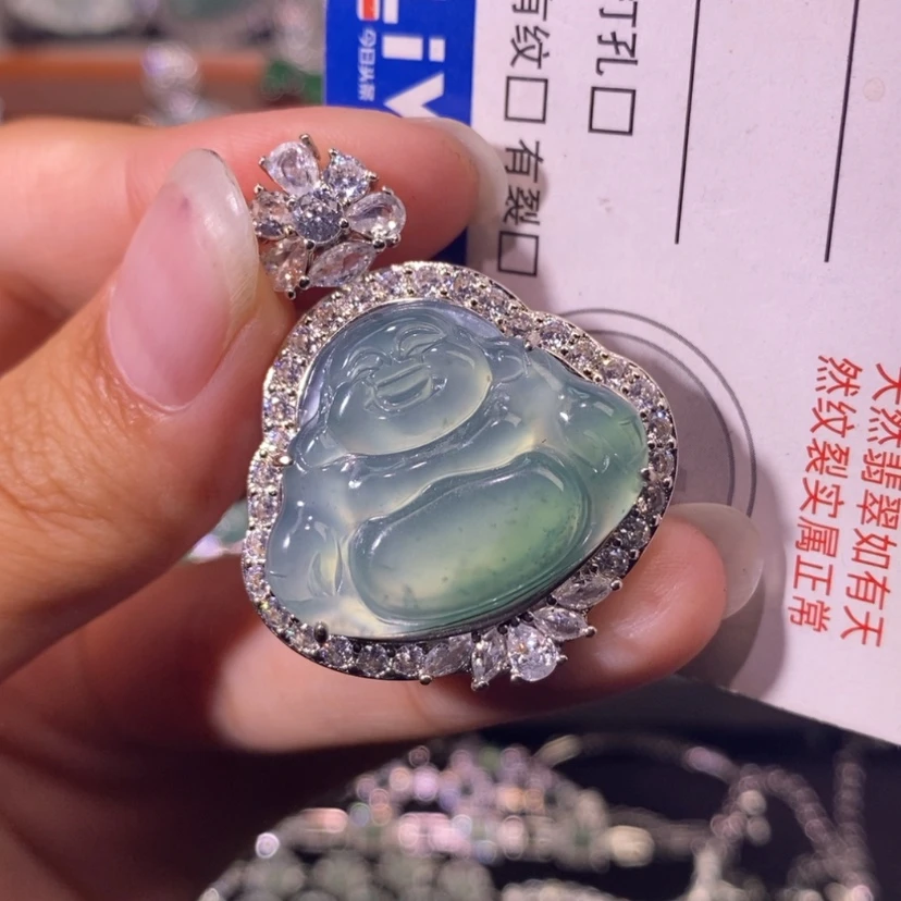 【闪购商品】翡翠未镶嵌颈饰天然