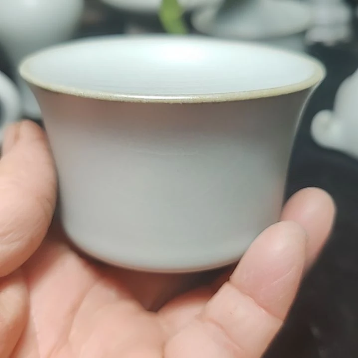官瓷天青釉主人杯