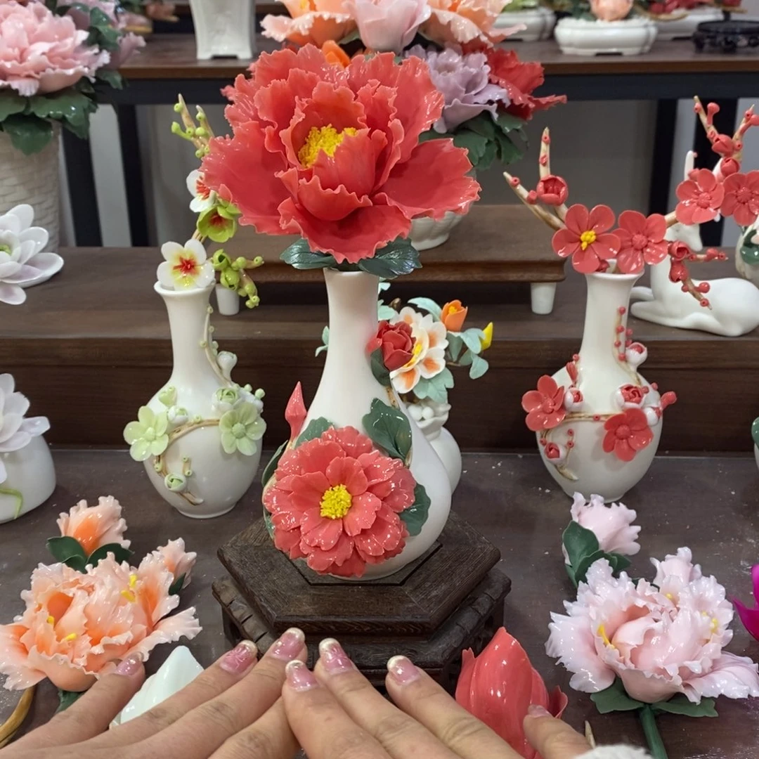 瓷片陶瓷工艺品摆件