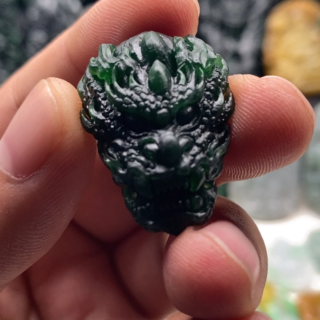 优***越未镶嵌定制翡翠天然翡翠A货龙头