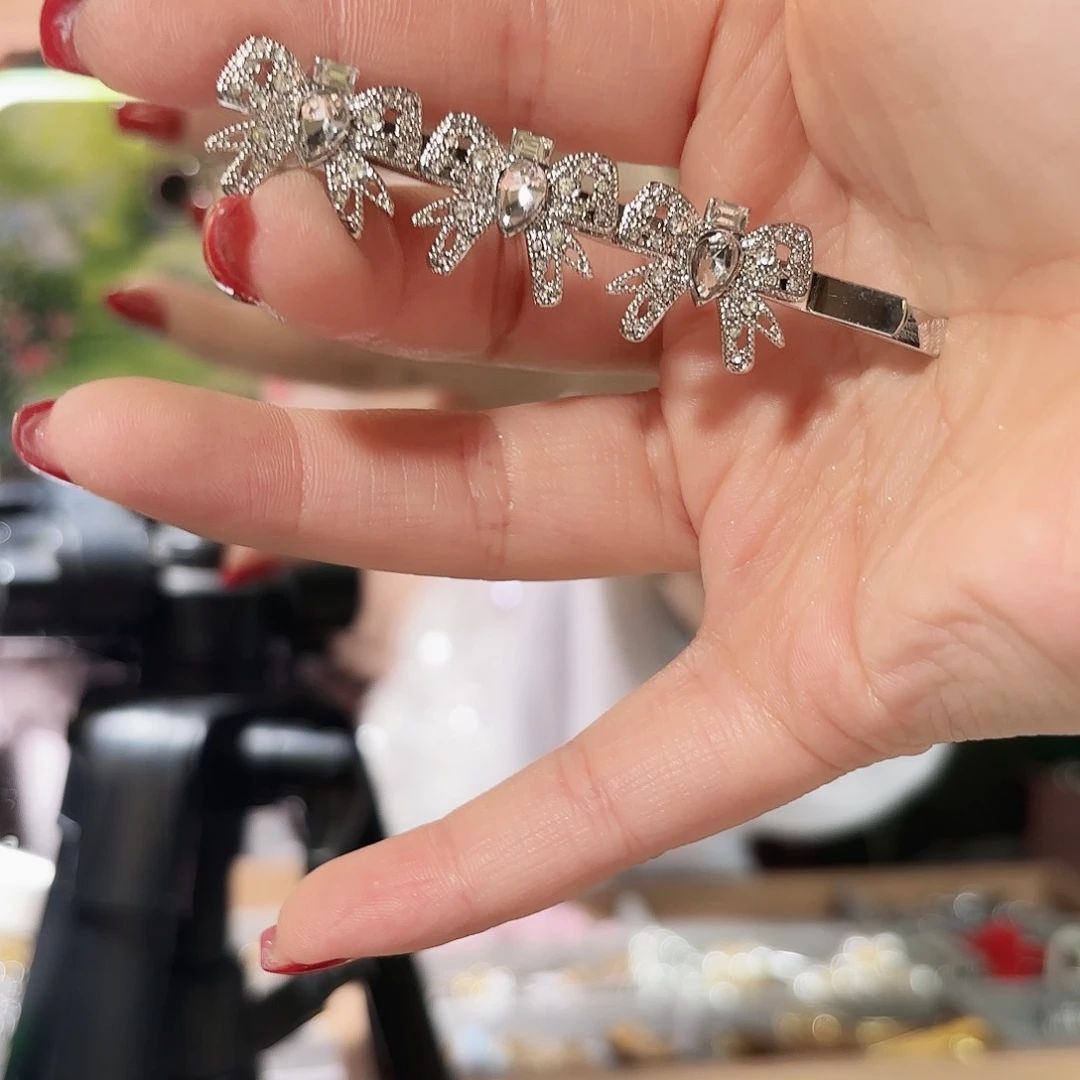 琉璃纯铜合金发夹