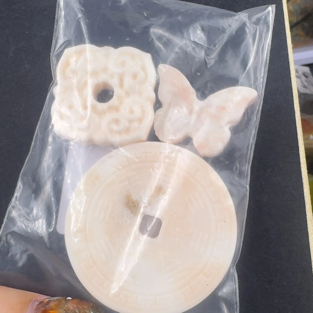蛇纹石玉合金配件/项链/挂件