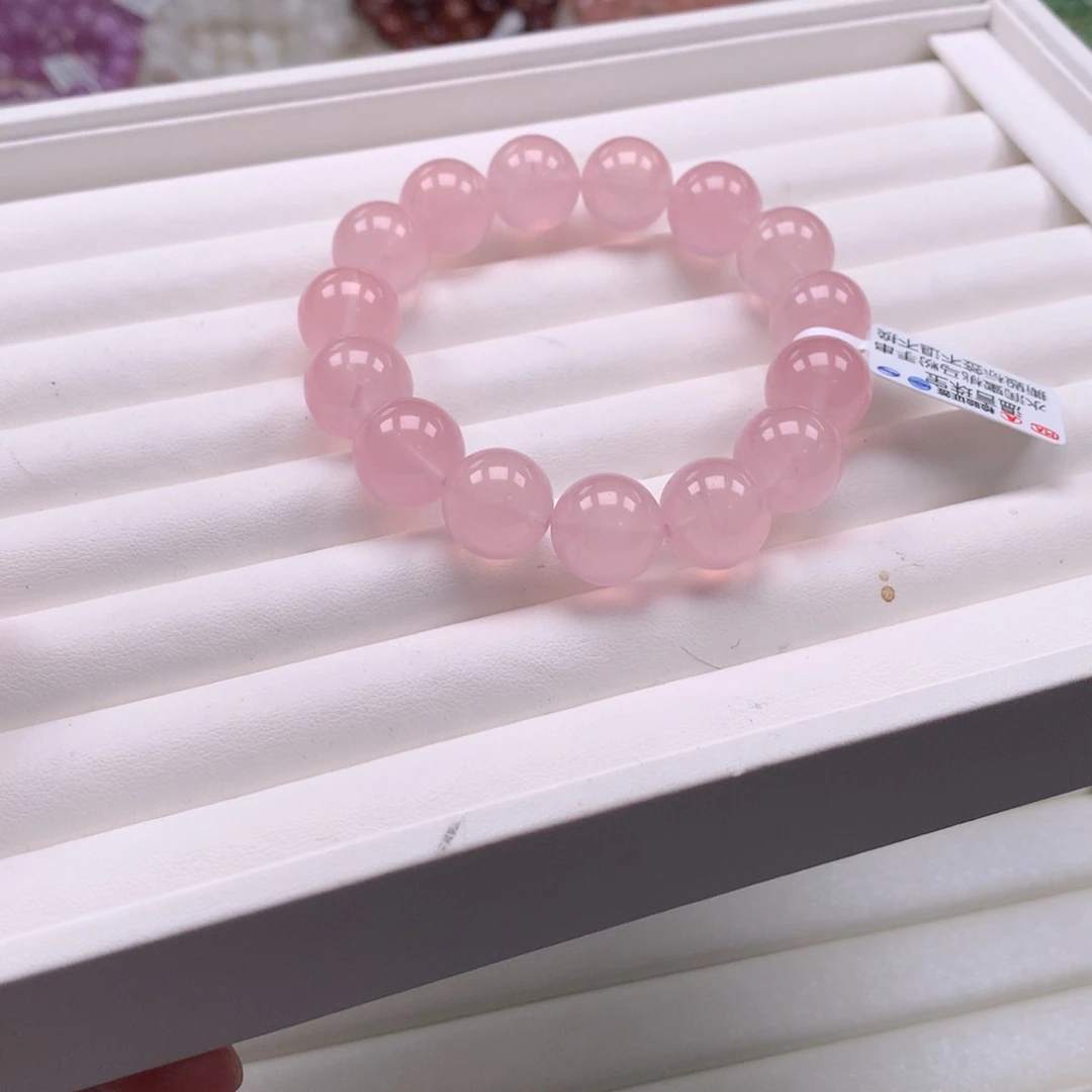 水晶手串未镶嵌马粉14，B26