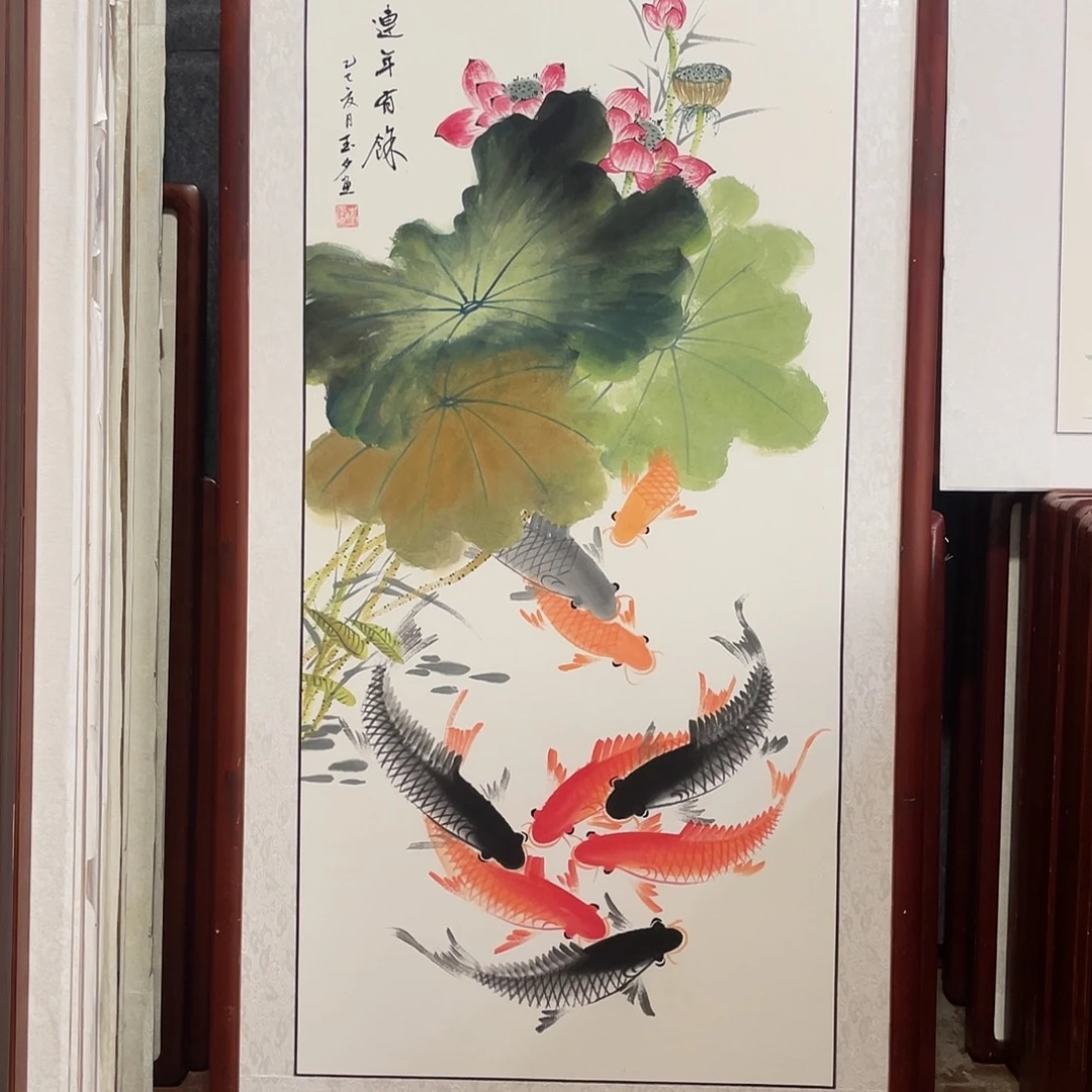 国画带框尺寸63*123厘米