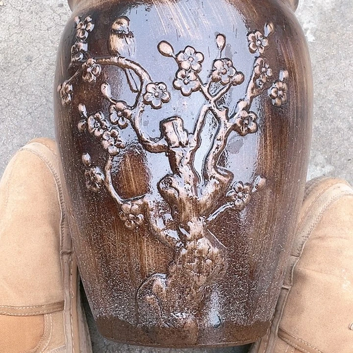 紫砂花盆25.35华人花盆