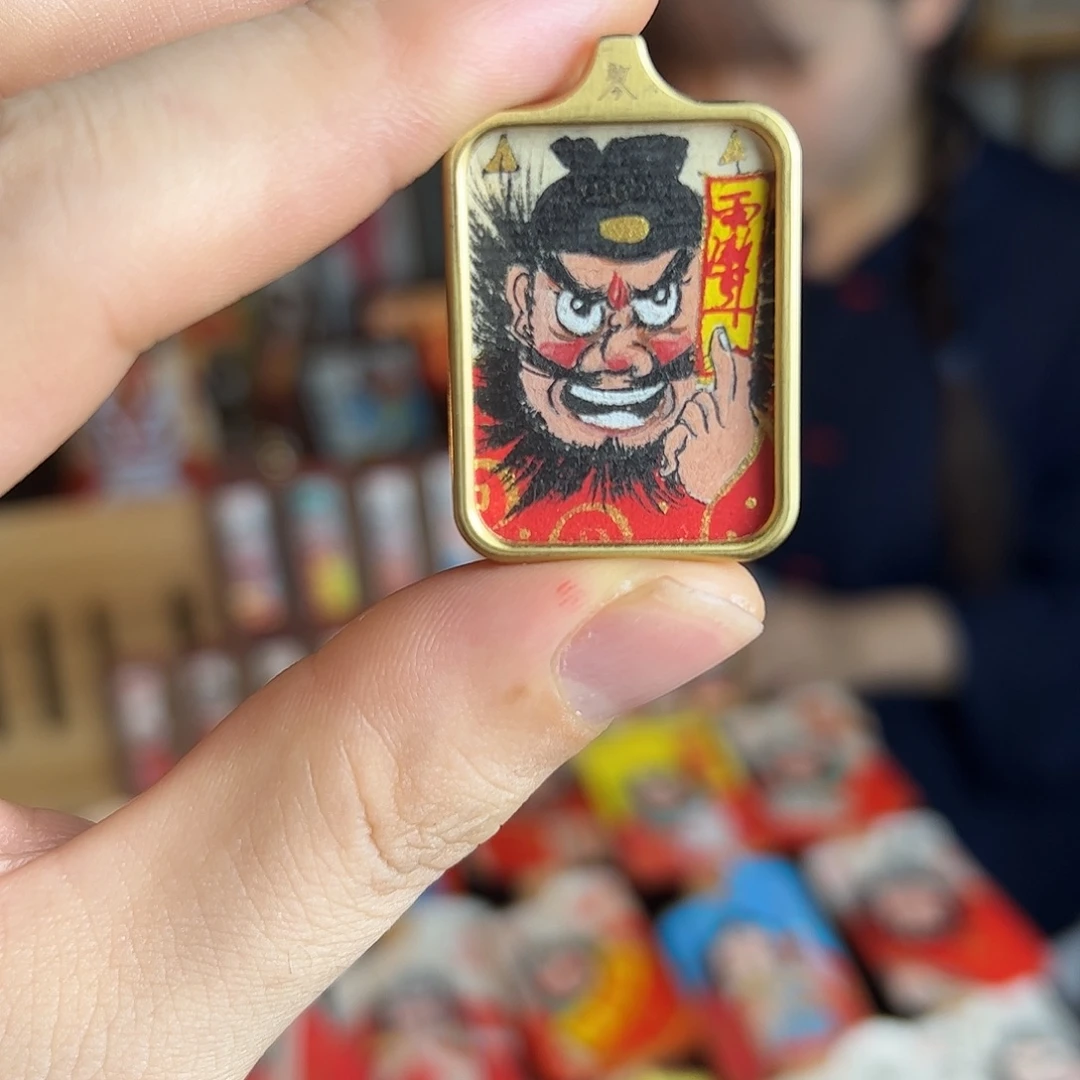 大***头纯手绘钟馗文创画