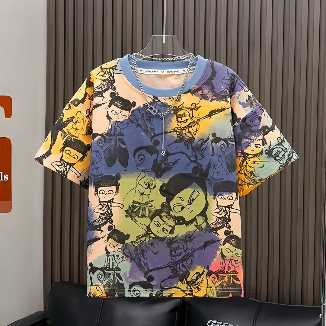 儿童大童T恤潮牌童装2025新款夏季爆款洋气帅气潮款短袖半袖夏装