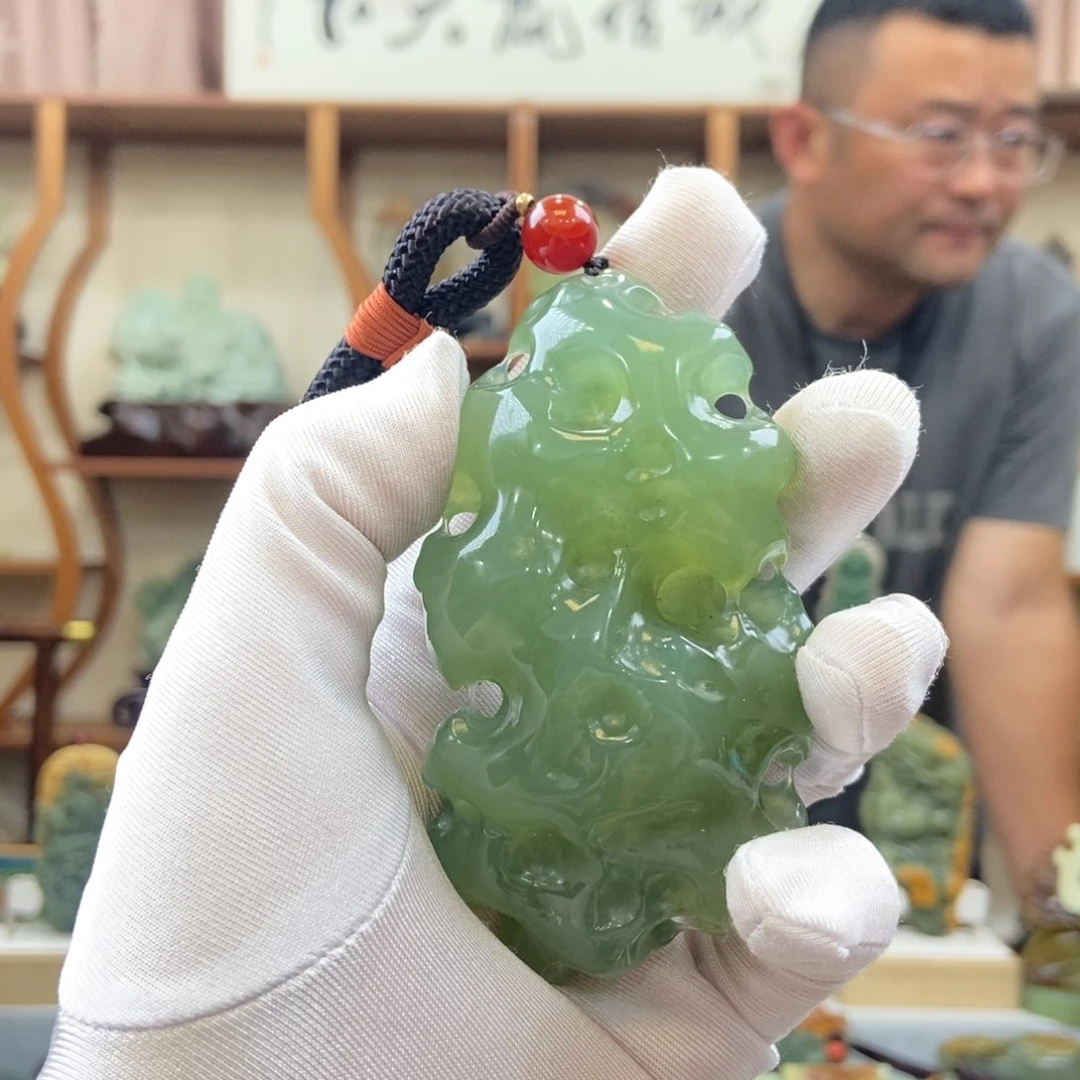 蛇纹石玉未镶嵌手把