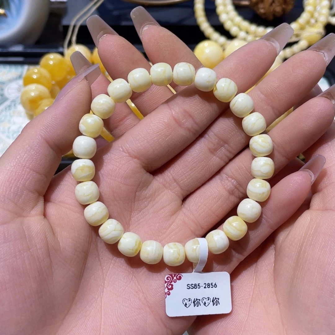 a***g未镶嵌蜜蜡手串8.5mmmm