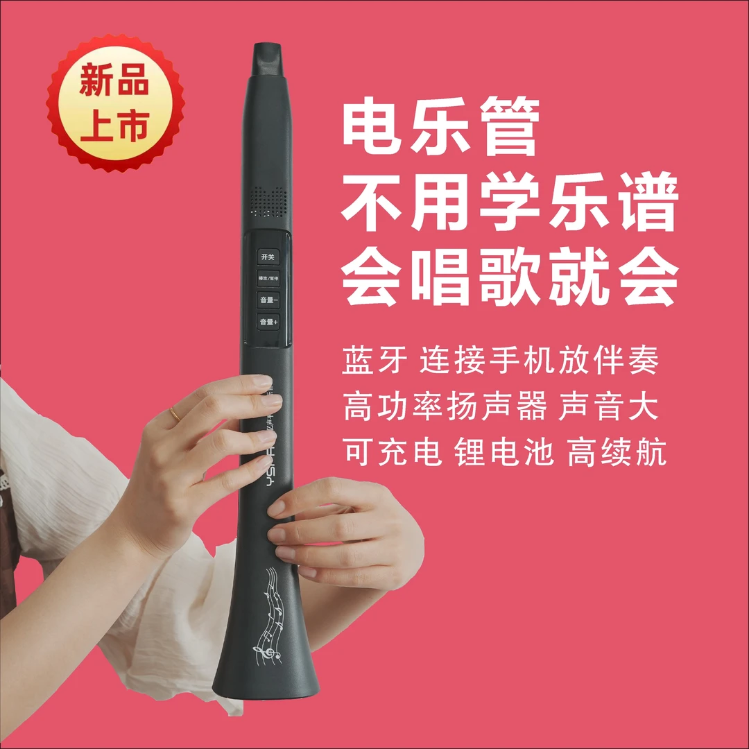 一学就会的乐器 电乐管  会唱歌就会 带蓝牙 可充电