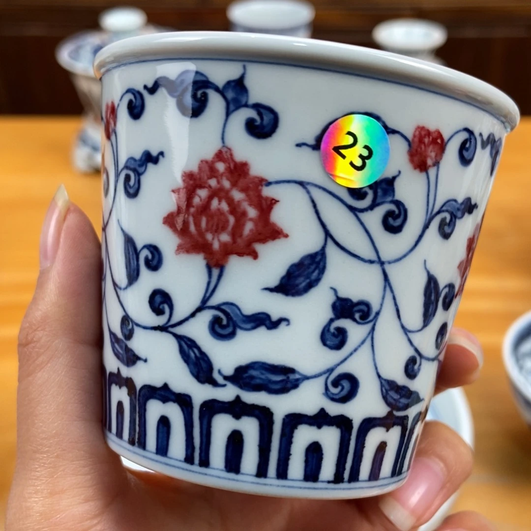 手绘现代茶具非古董