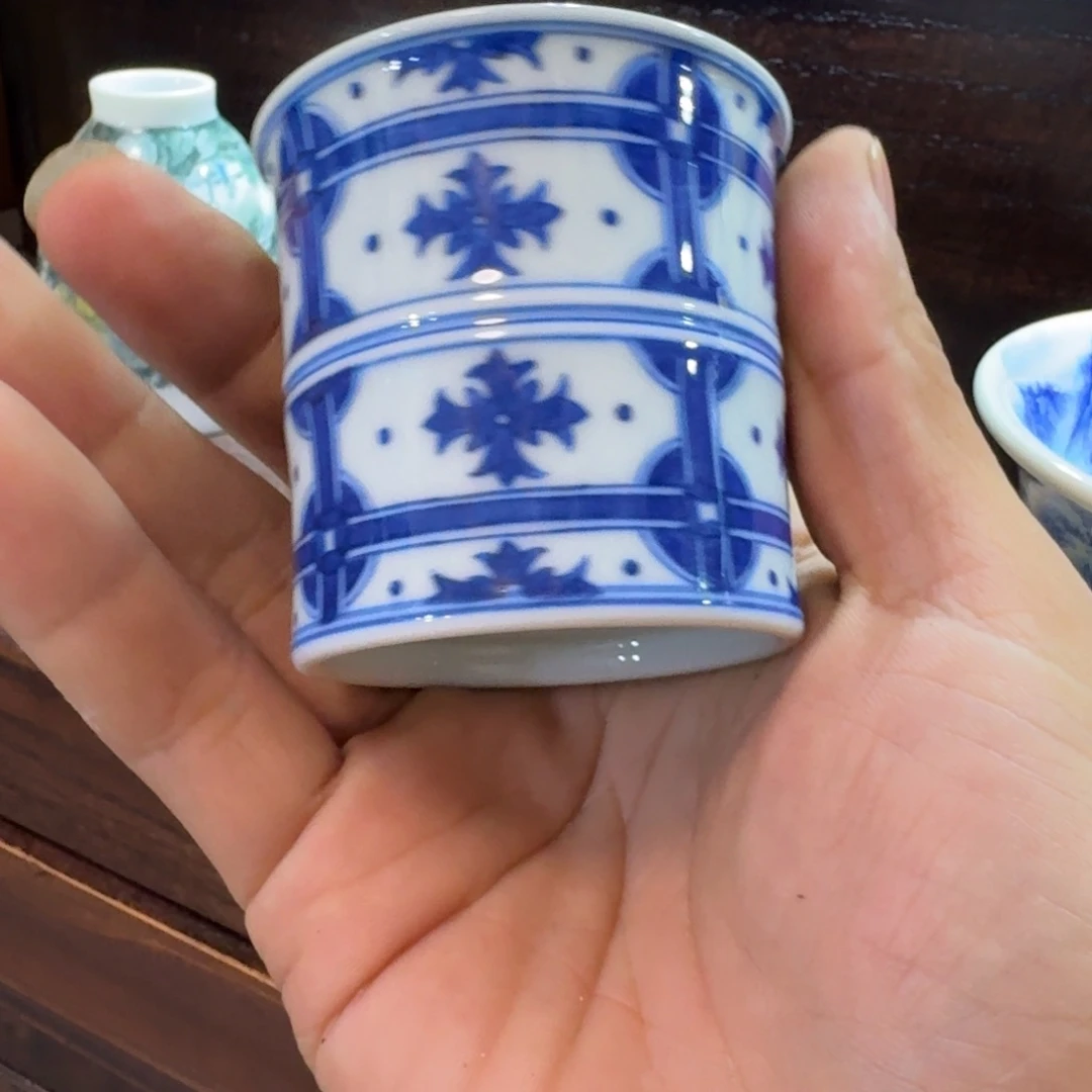 理****瓷片当代景德镇陶瓷手绘茶具