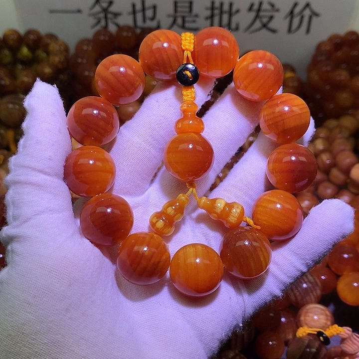 松木（琥珀木）手串/手链1.8 包浆高货