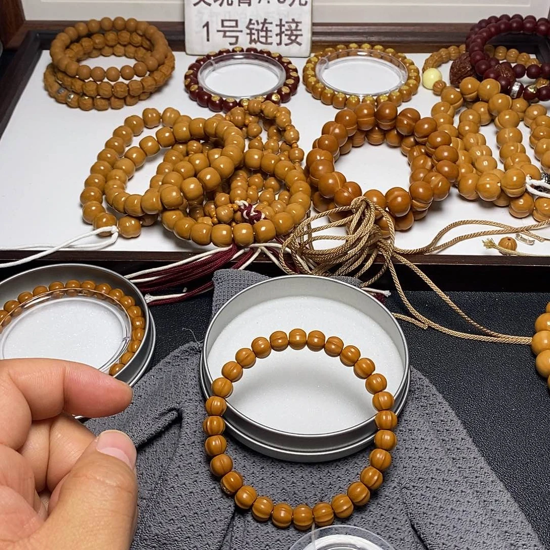 猴头核桃手串全品8左右鲨鱼鳍超小54号