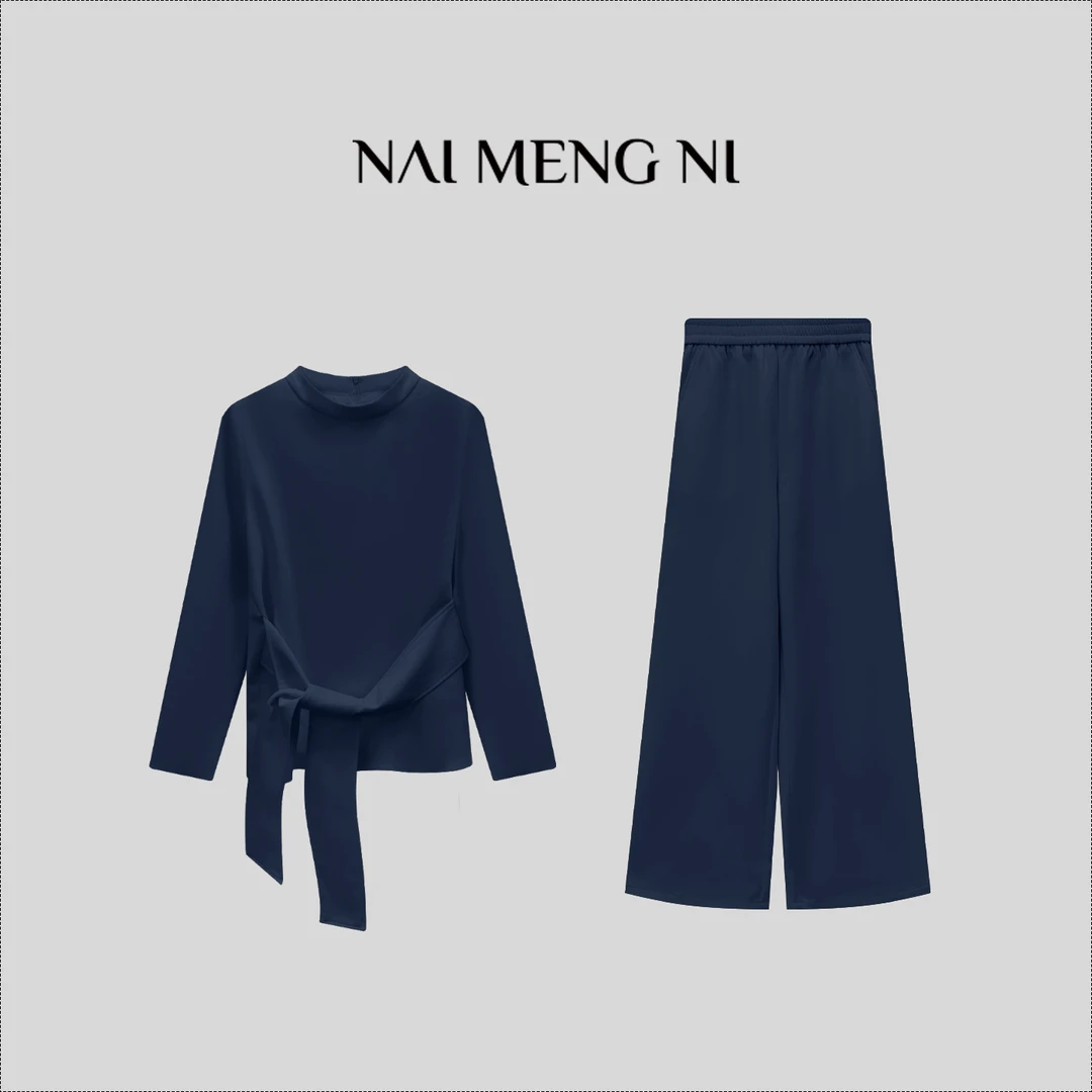 【齐齐定制】轻奢设计师春秋时尚慵懒休闲高级感百搭套装 26N25118