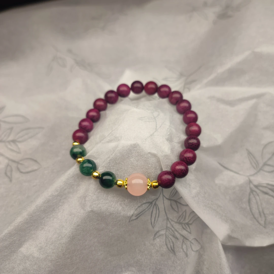 m-ak020 紫苏木单圈手串