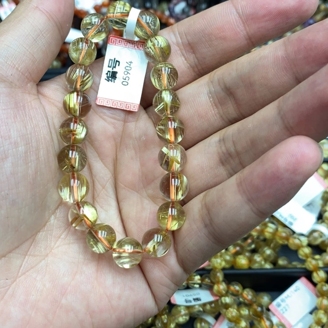 乐***儿发晶手串未镶嵌阿李水晶05904