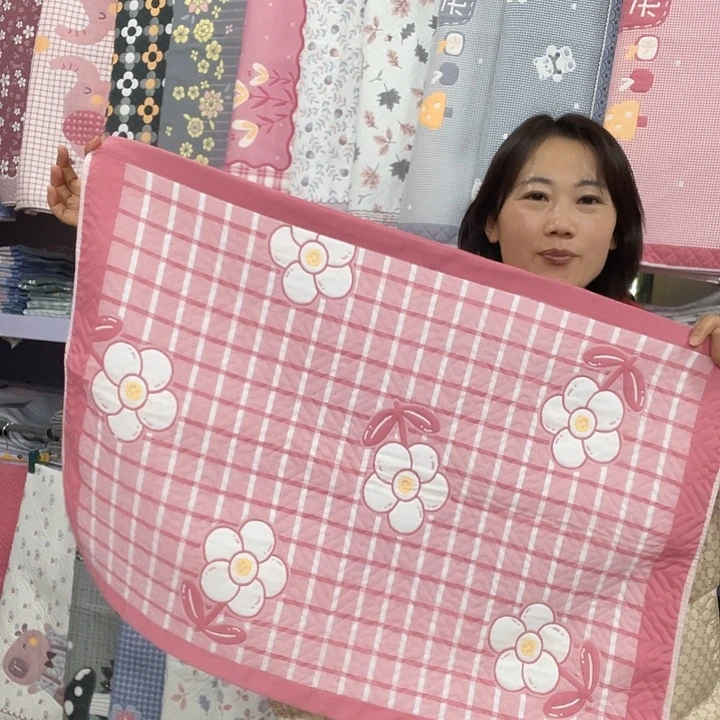 棉特价粉色格格花