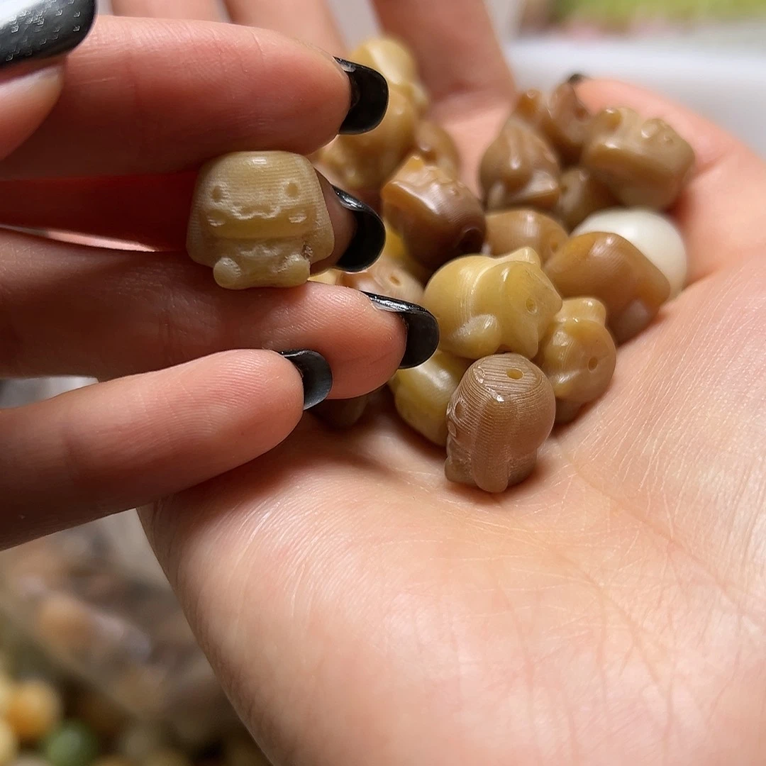 菩提根/象牙果吊坠瑕疵玉桂狗10颗