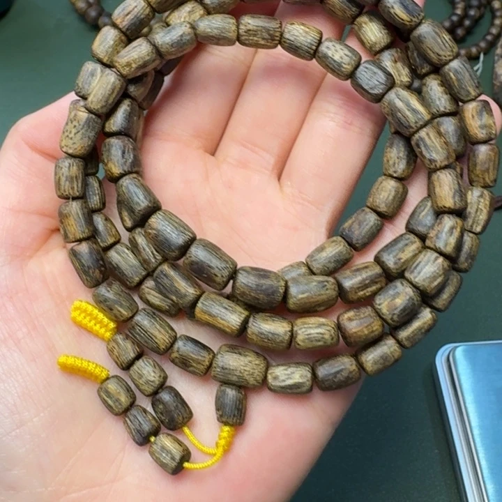 沉香手串大*海南白棋树心油沉水老料27克