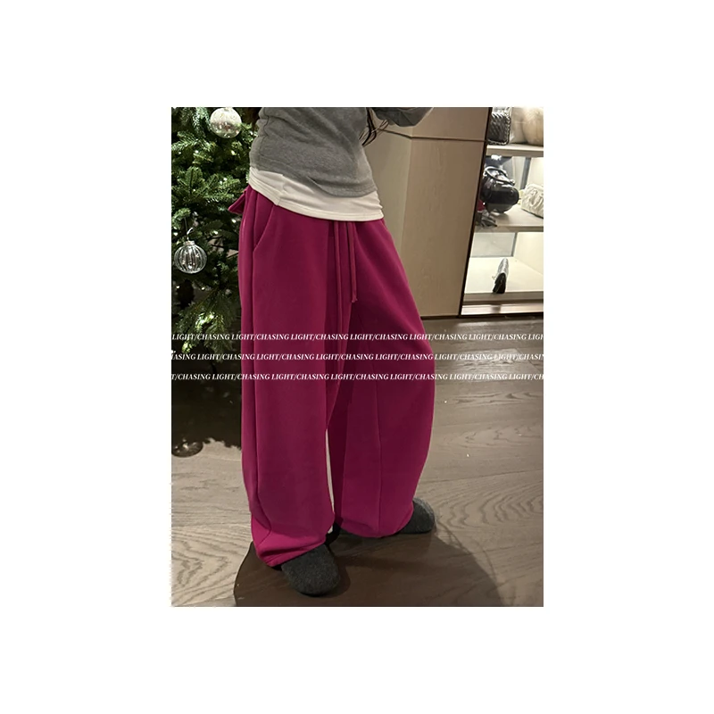 133号“火龙果裤”松紧腰宽松抽绳纯色时尚百搭 K1500