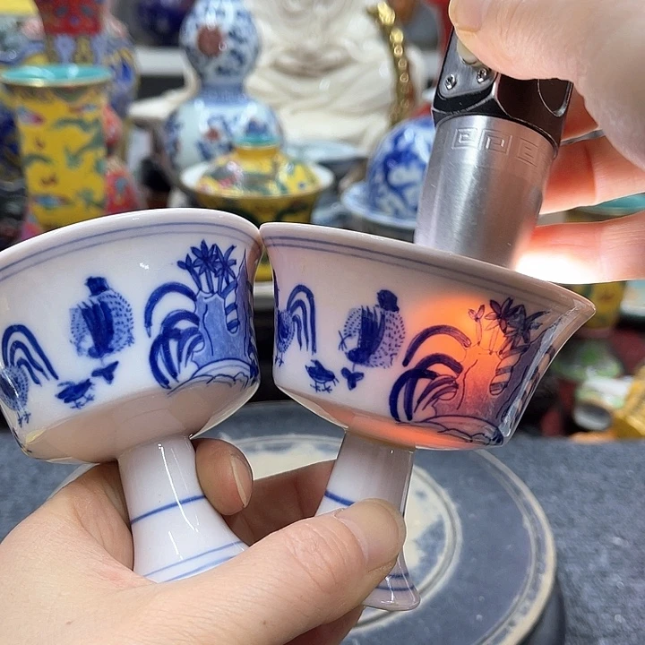 瓷片摆件去年的今天晚上