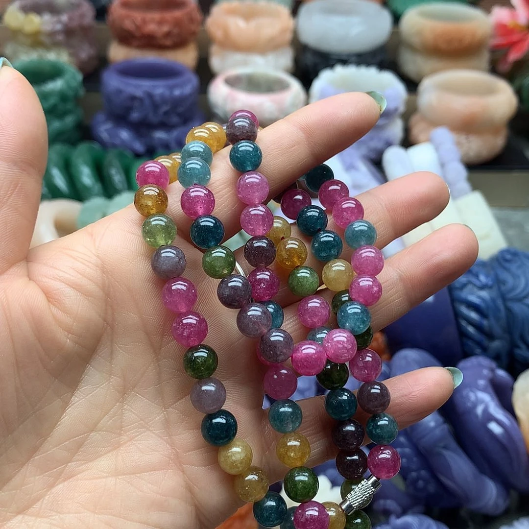 毛衣链未镶嵌石英质玉