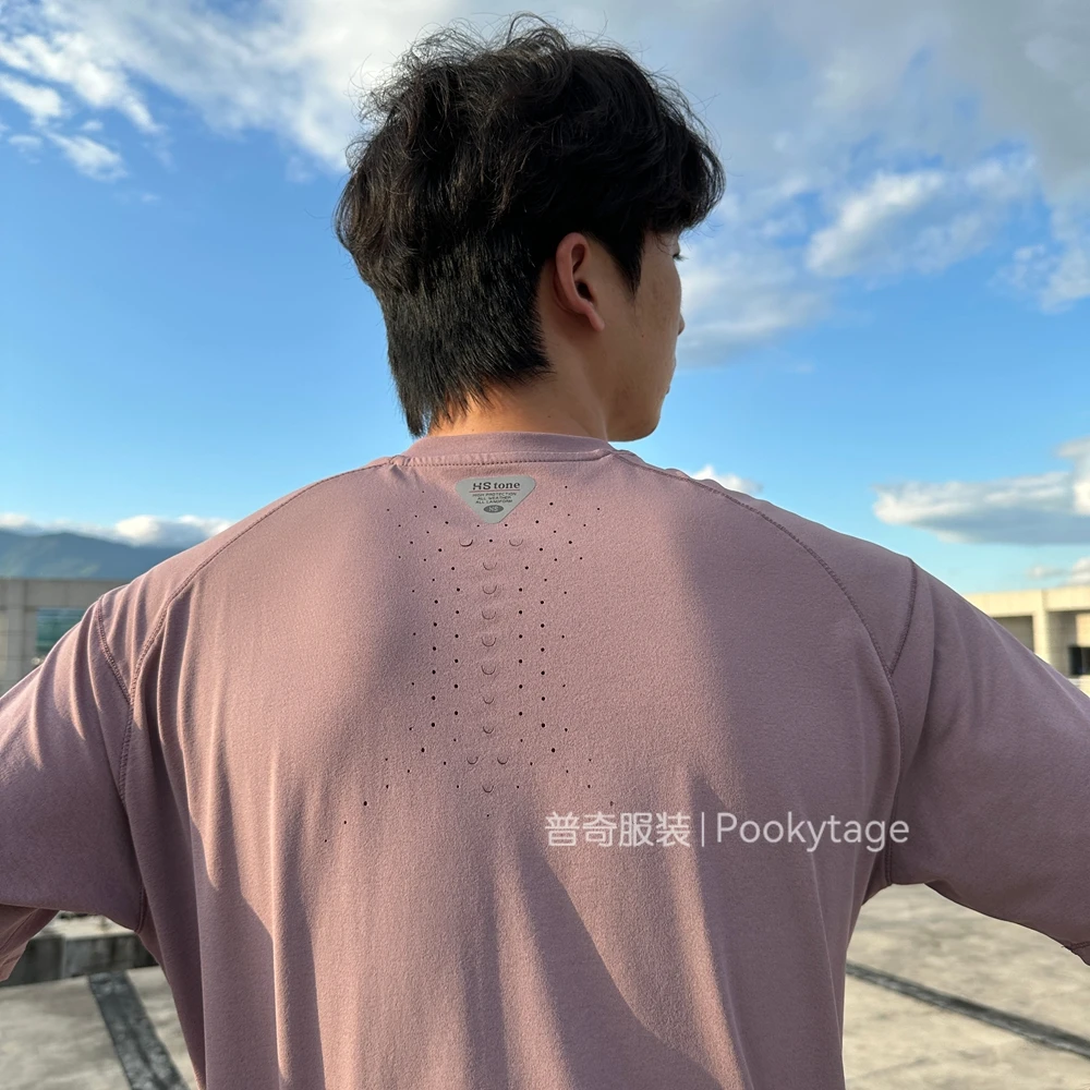 龙鳞科技！动态呼吸！速干高弹春夏男女简约运动训练休闲短袖T恤