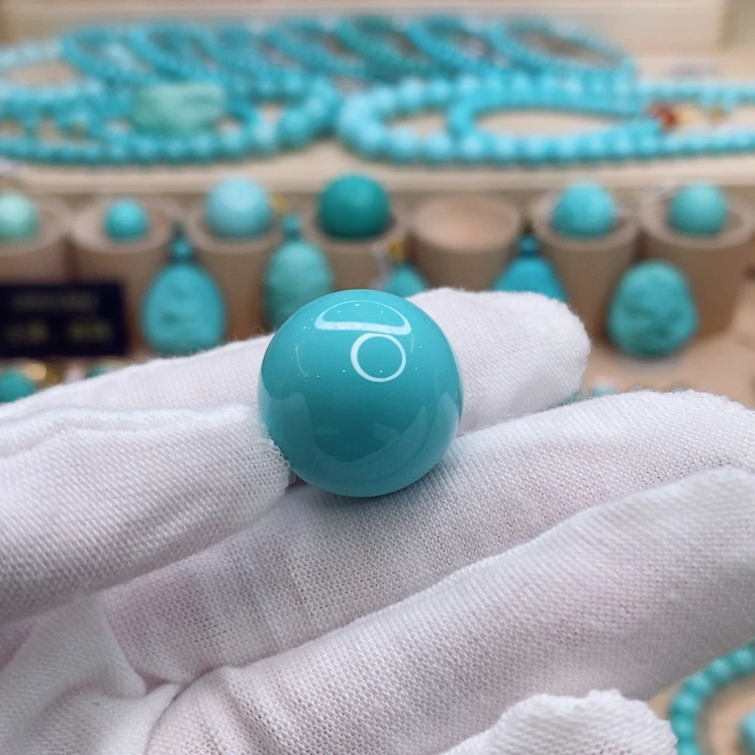 绿松石未镶嵌珠宝奇石20.7mm