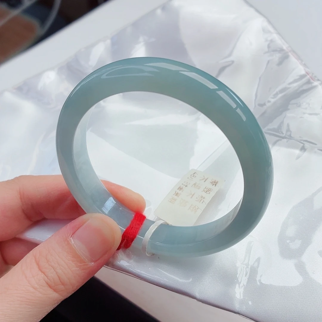 翡翠未镶嵌手镯22号-55圈口