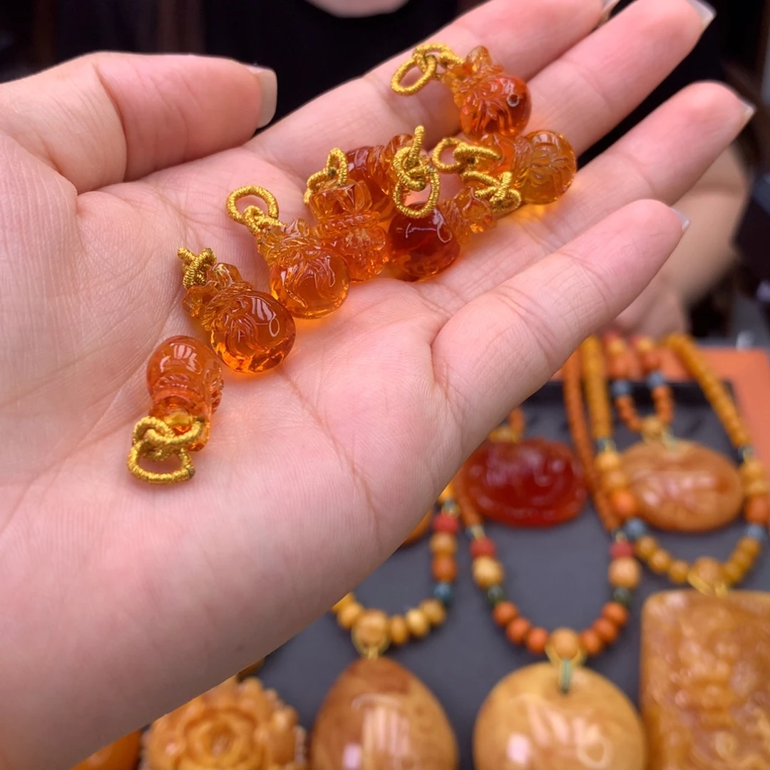 未镶嵌吊坠(不含链)琥珀多样性发一