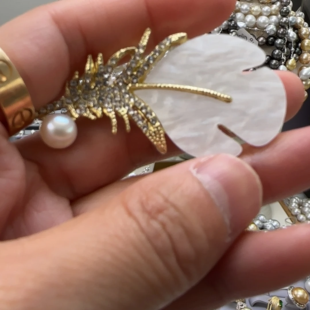 淡水珍珠耳饰未镶嵌