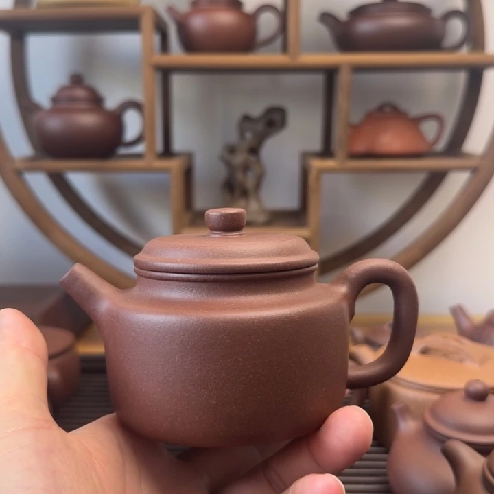 紫砂茶壶德钟220cc台西嫩底槽清