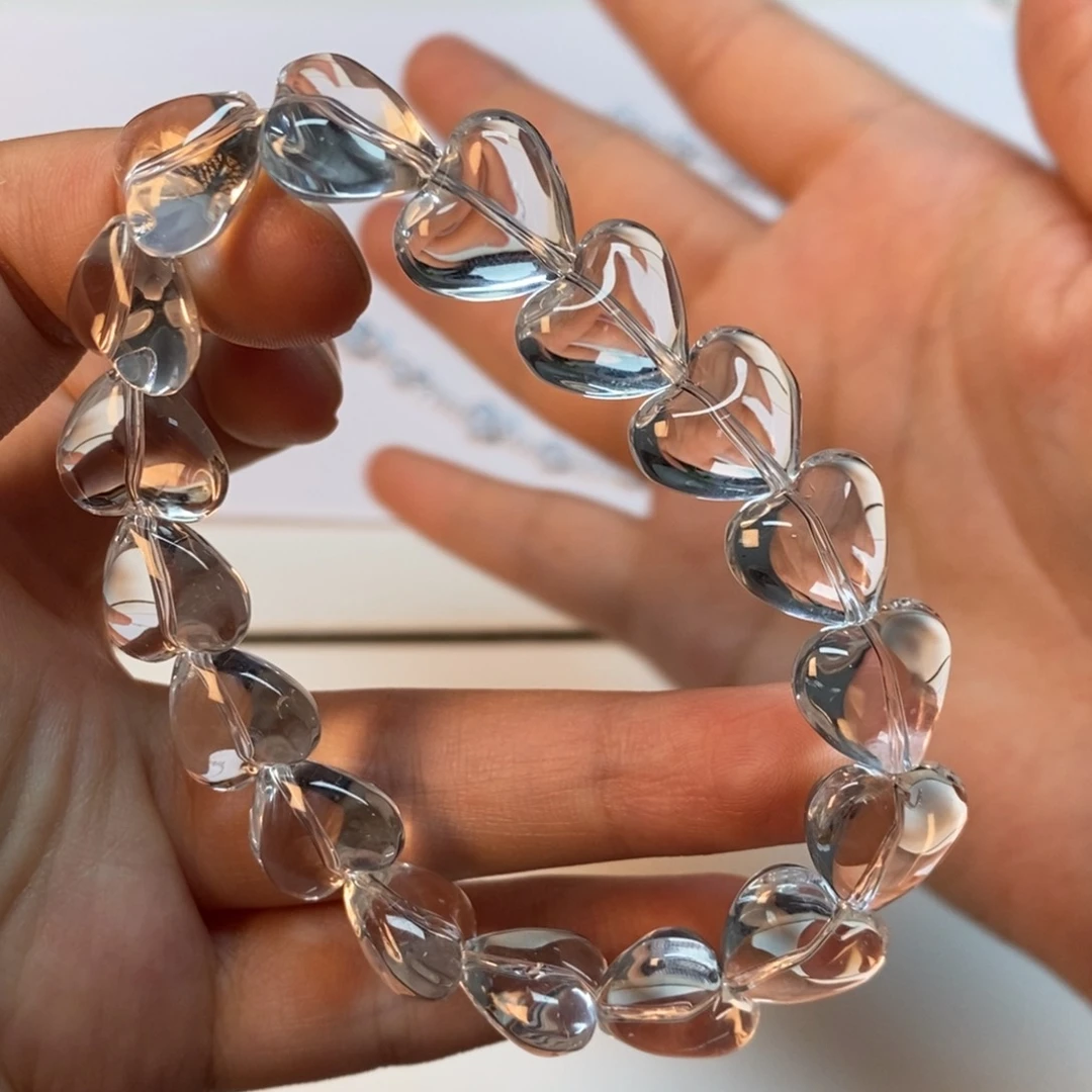 手串白水全净体 爱心14