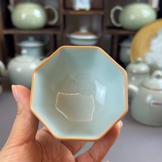 微瑕六方杯不带礼盒