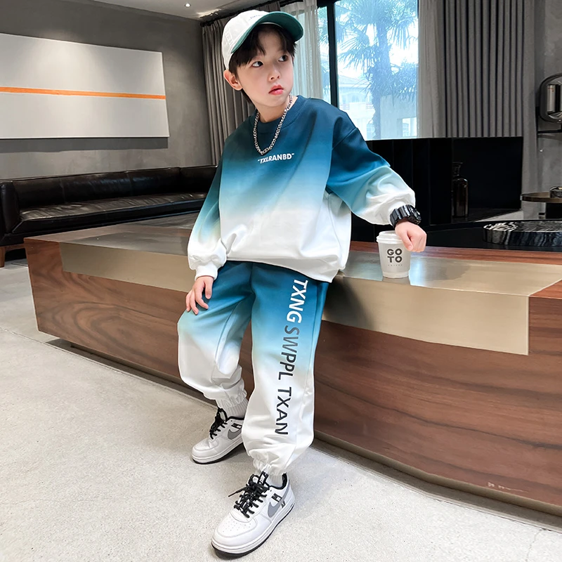 MK&UR.BV儿童装男童秋装套装25秋款中大童运动男孩秋季酷帅卫衣潮