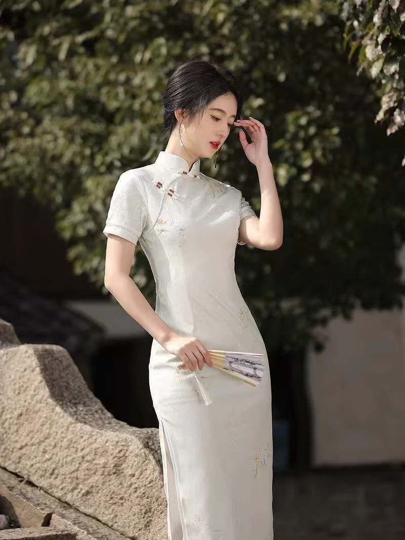 Z 0675 浅绿色 【清曲】日常 旗袍