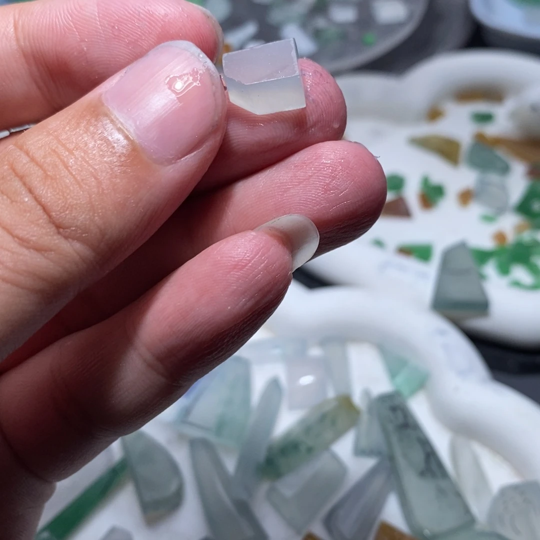 定制翡翠未镶嵌蛋面葫芦随行珠料