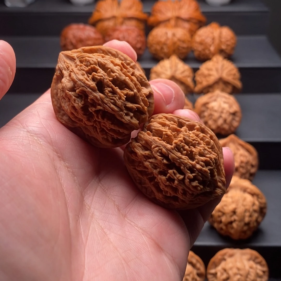 把件文玩核桃35尺全品野生九龙筋手捻