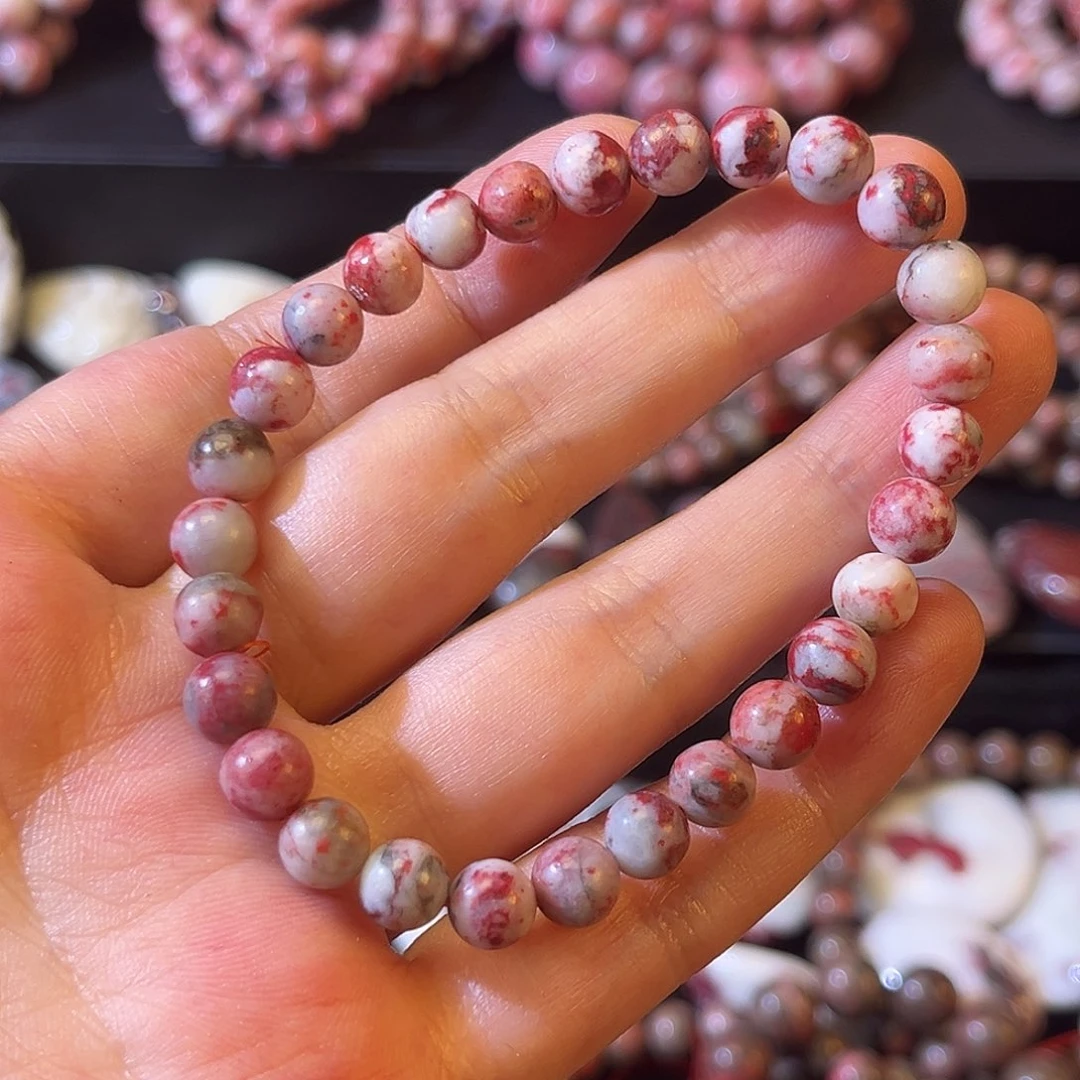 天然辰砂天然原石朱砂手串