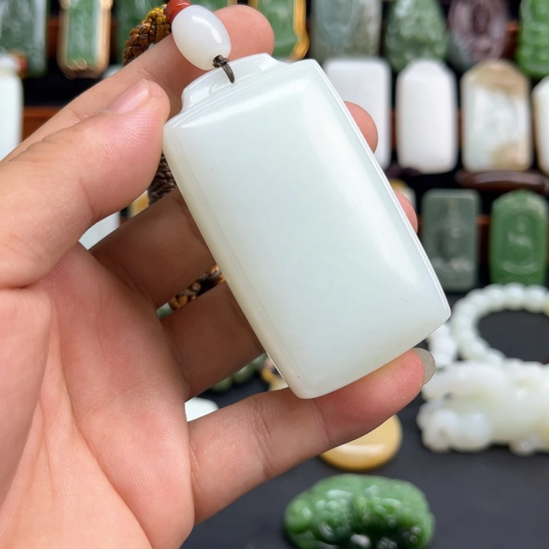 和田玉未镶嵌挂件