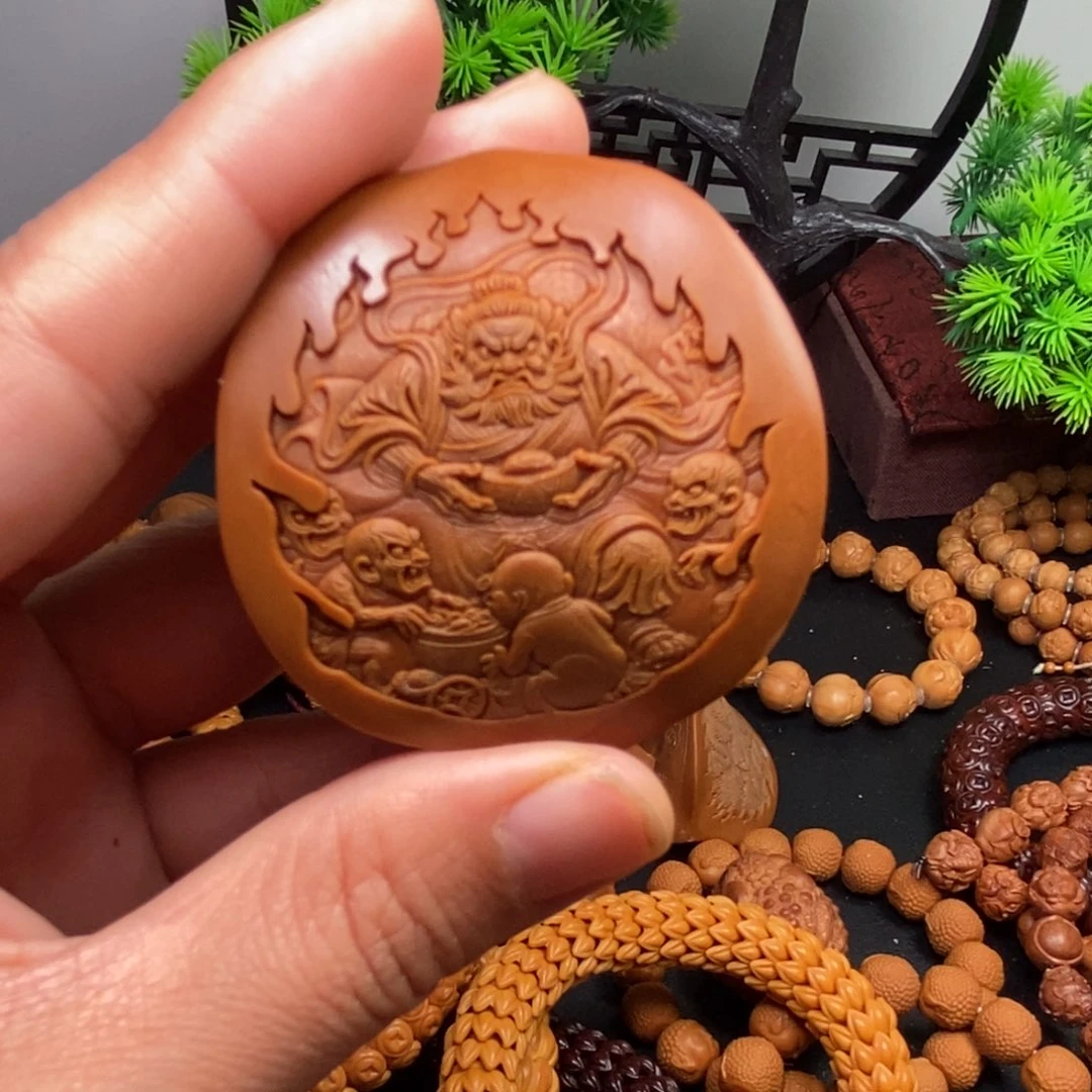 吊坠猴头核桃橄榄核雕刻橄榄核雕手串