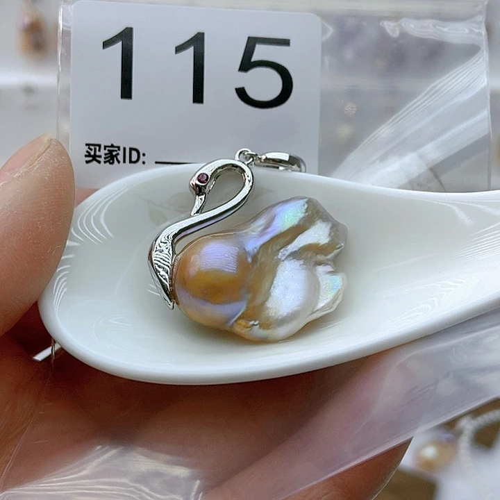 淡水珍珠颈饰银S925镶嵌