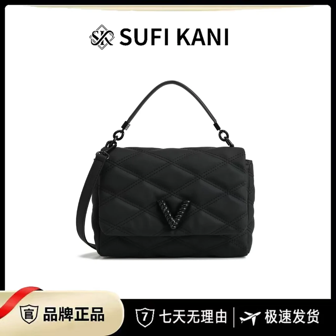 RC-25434-黑色-轻奢时尚女士新款手提单肩斜挎包